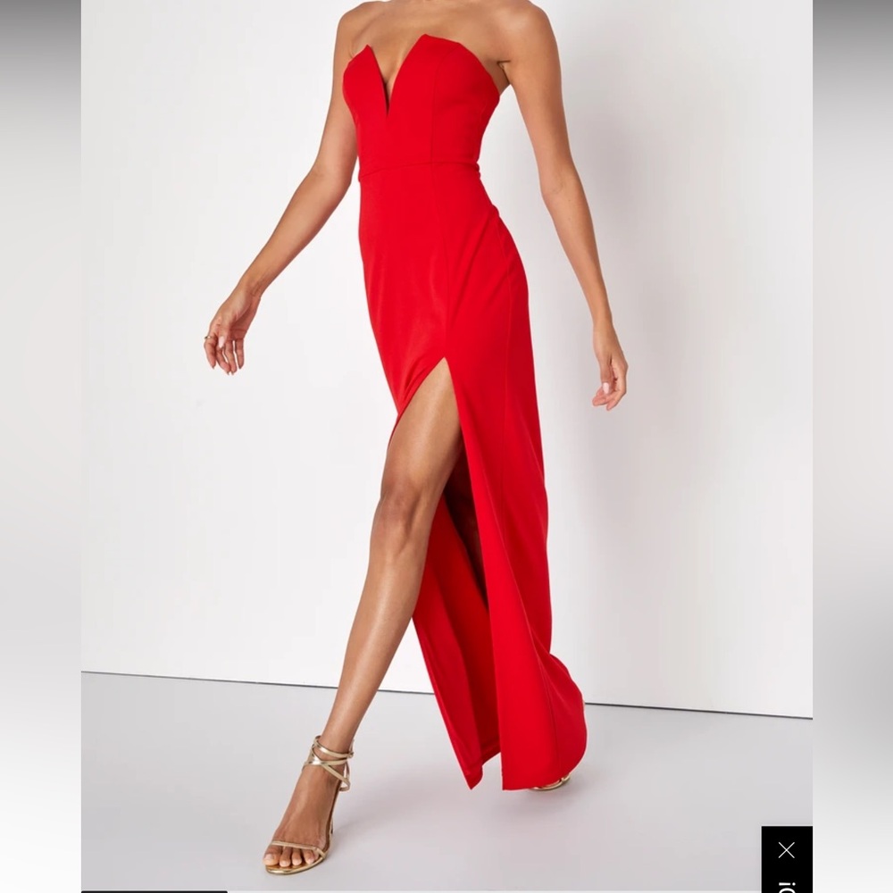 Lulus dedicated to glamour maxi dress